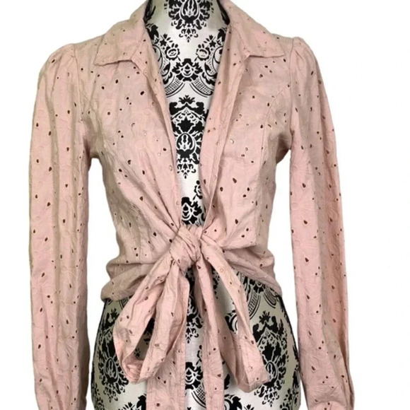 NWT Madison Young Eyelet Blouse Top - Picture 2 of 10